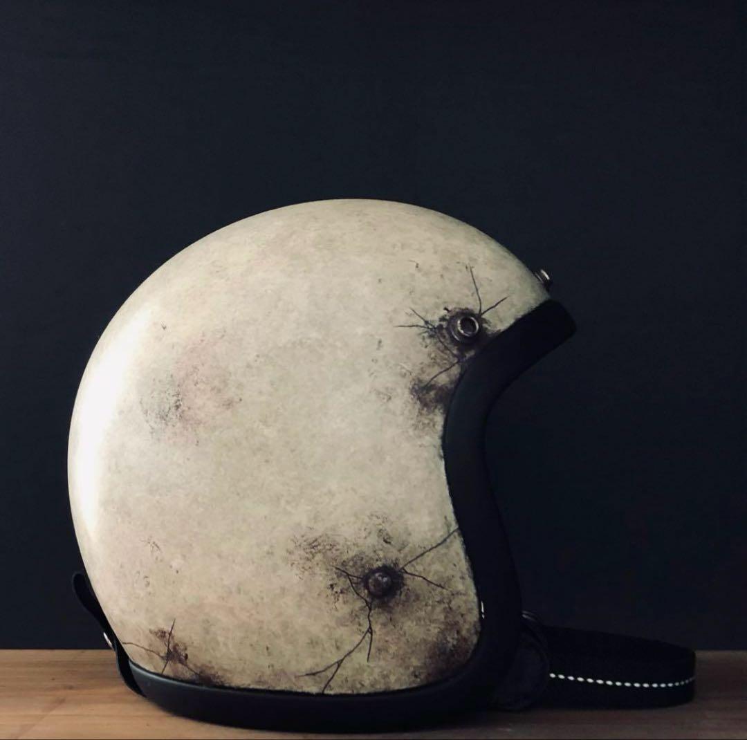 【破格❗️】ジェットヘルメット　オーシャンビートル風　ビンテージ加工