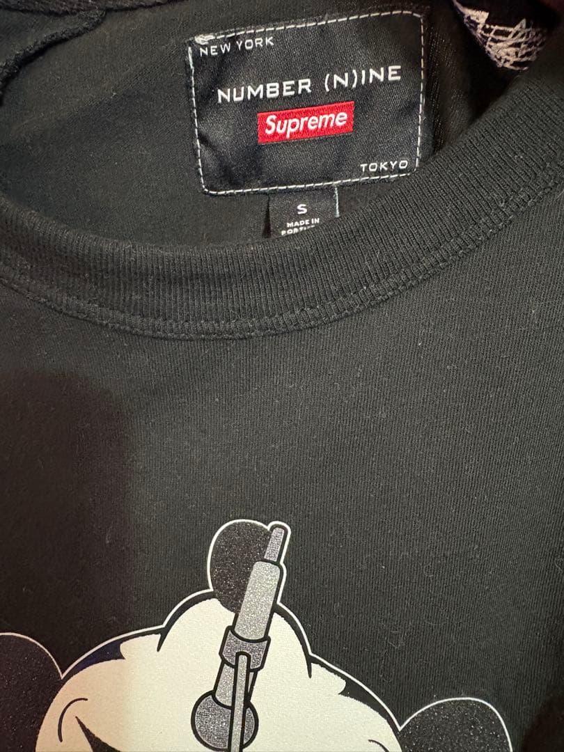 トップス supreme Number(N)ine Mickey Mouse Raglan