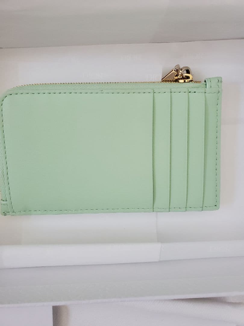 未使用　dior フラグメントケース カナージュ ミントグリーン