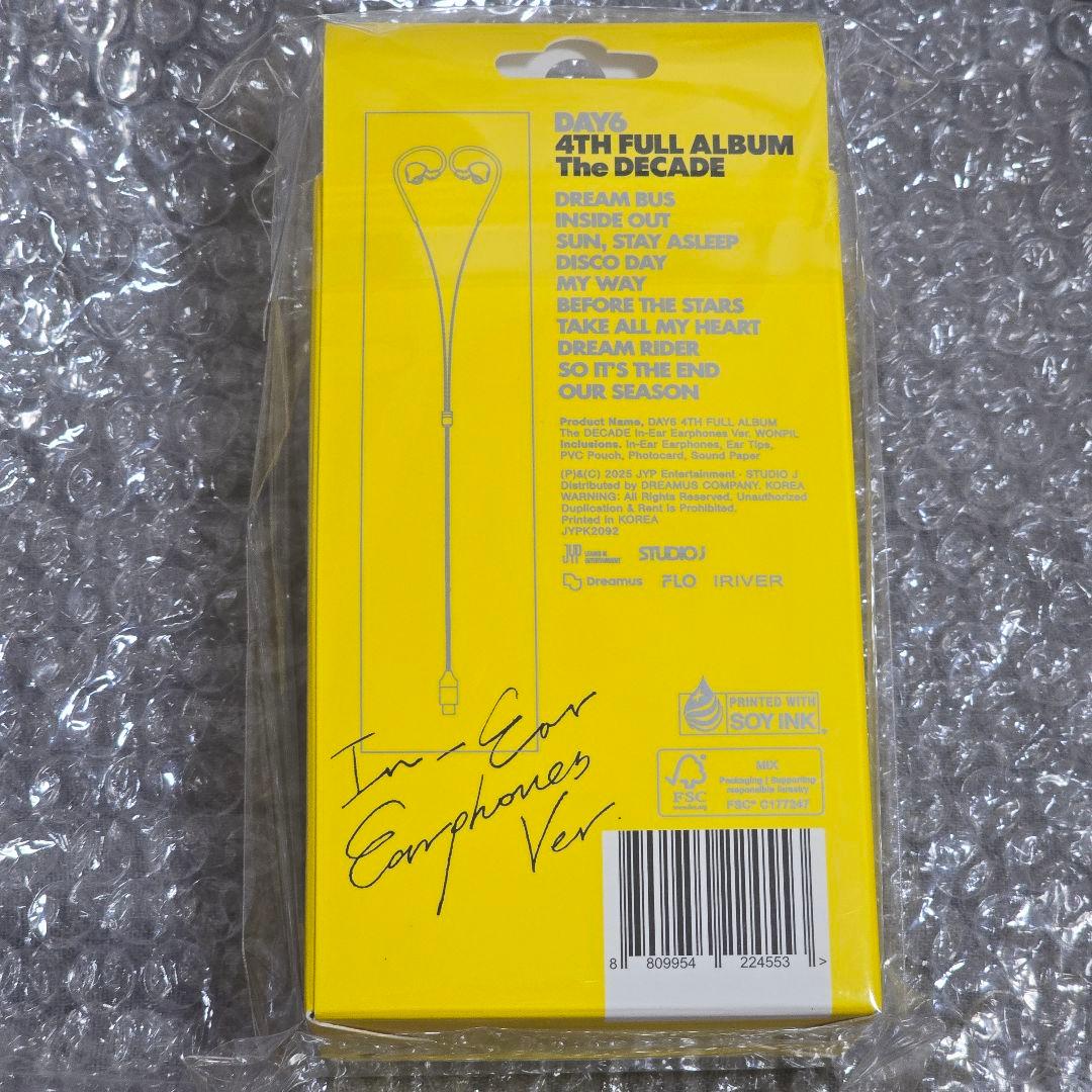 DAY6 The DECADE インイヤー イヤフォン イヤモニ ウォンピル