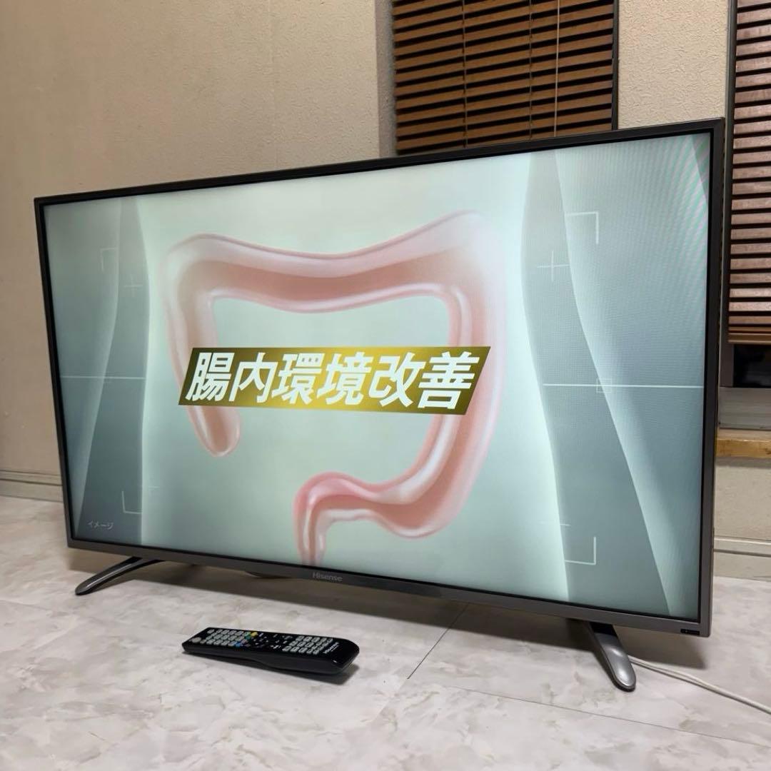 Hisense 40V型 LED液晶テレビ 外付HDD裏録対応 Wチューナ