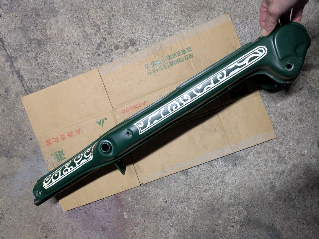 スーパーカブ純正フロントフォーク改ロングフォーク