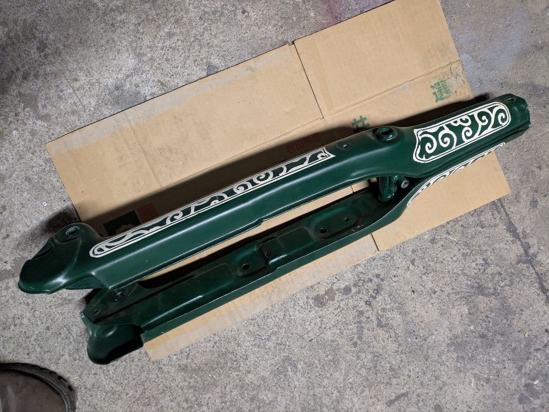 スーパーカブ純正フロントフォーク改ロングフォーク