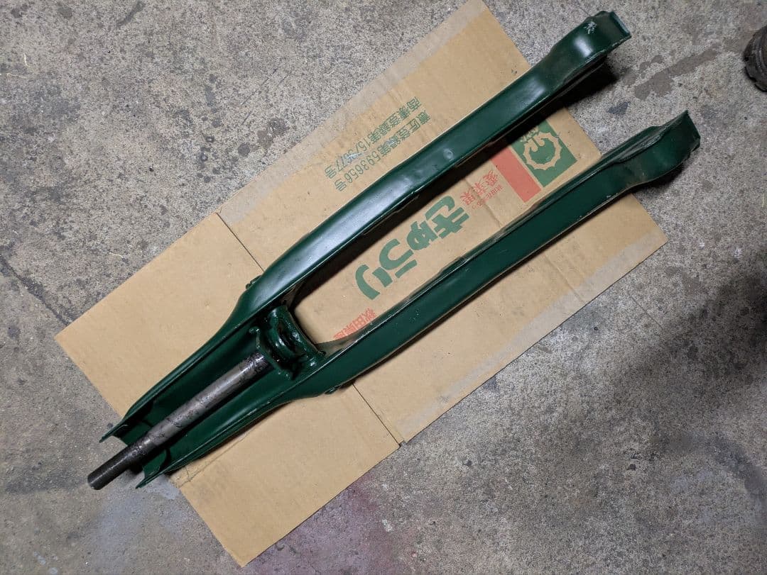 スーパーカブ純正フロントフォーク改ロングフォーク