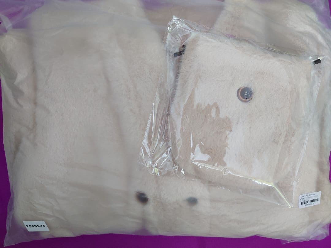 〈新品未使用タグ付〉Lumier バッグ付ノーカラーコート/ベージュ