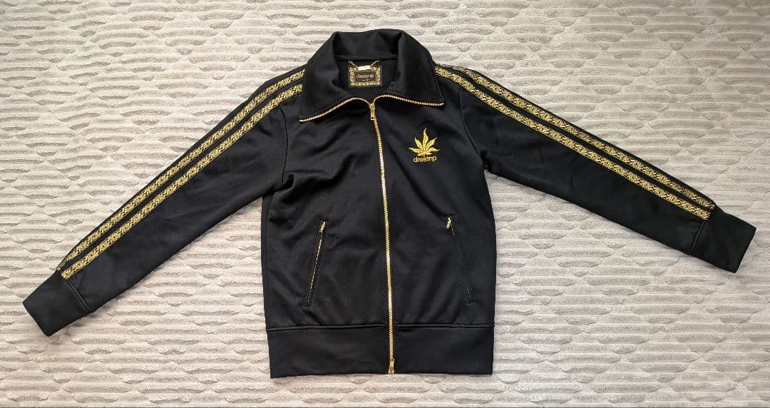 【drestrip】ドレストリップ 百式ジャージ 黒 金 М