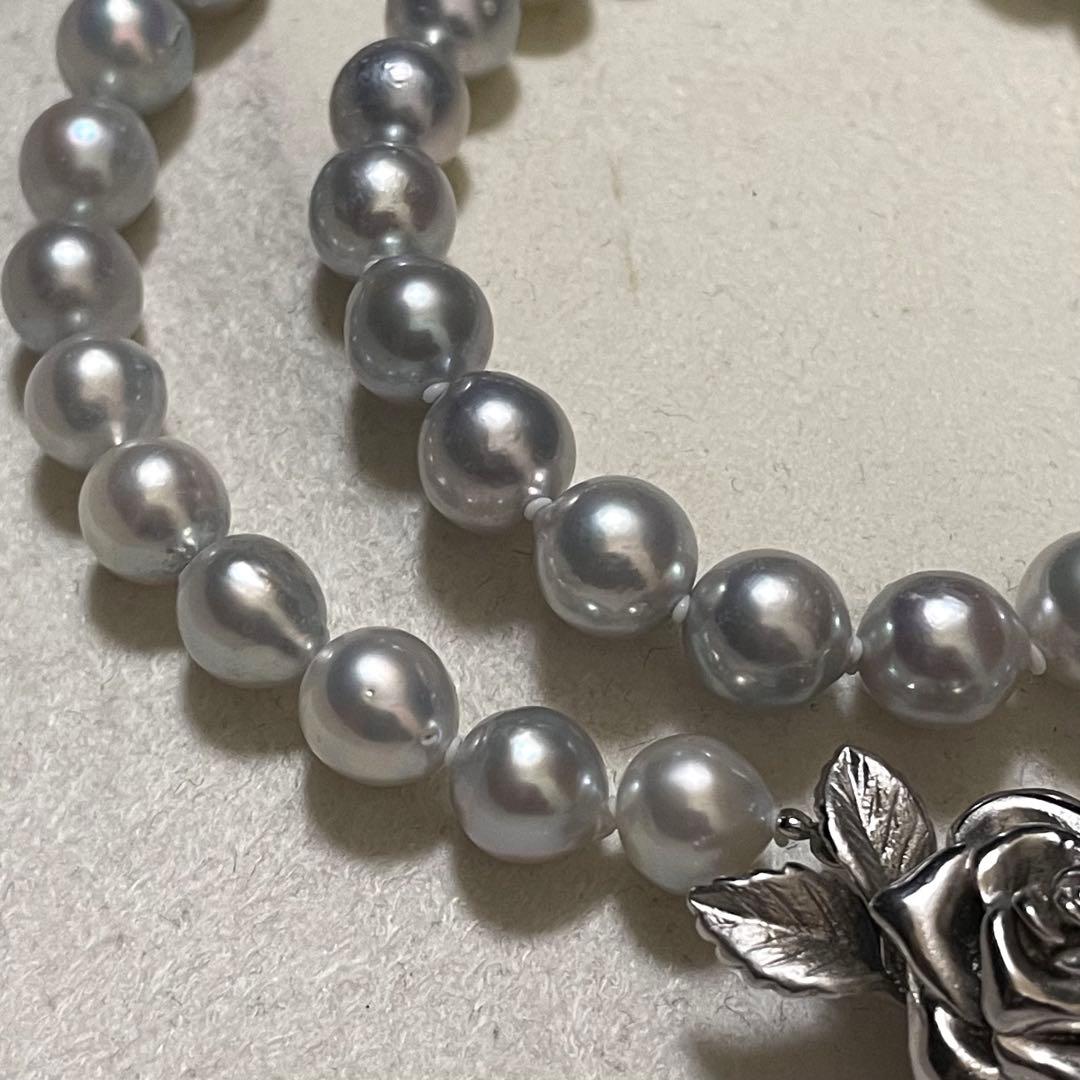 ミエ 【テリ強✨大珠】 あこや本真珠 ネックレス 7.5-8.0 パール