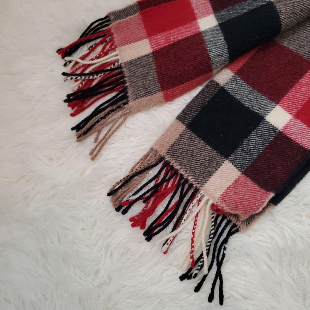 ⭐美品⭐BLUE LABEL CRESTBRIDGE カシミヤ チェックマフラー