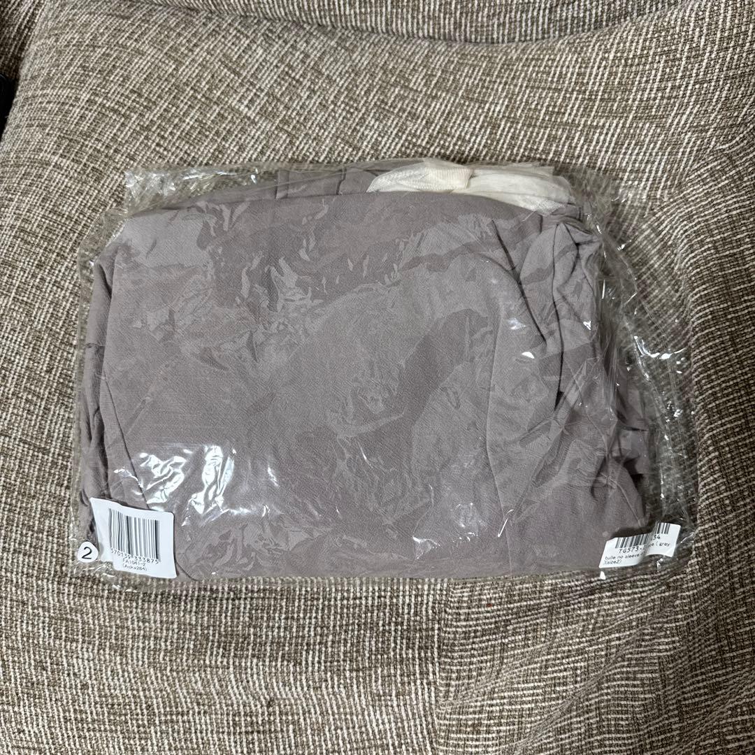 売り切り希望acka tulle no sleeve one-piece