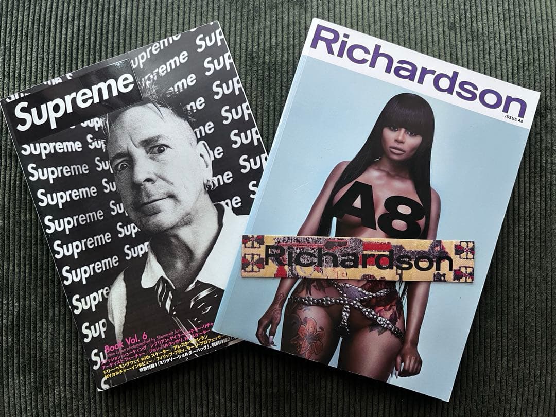 SUPREME vol6 ムック本 Richardson A8 ステッカー