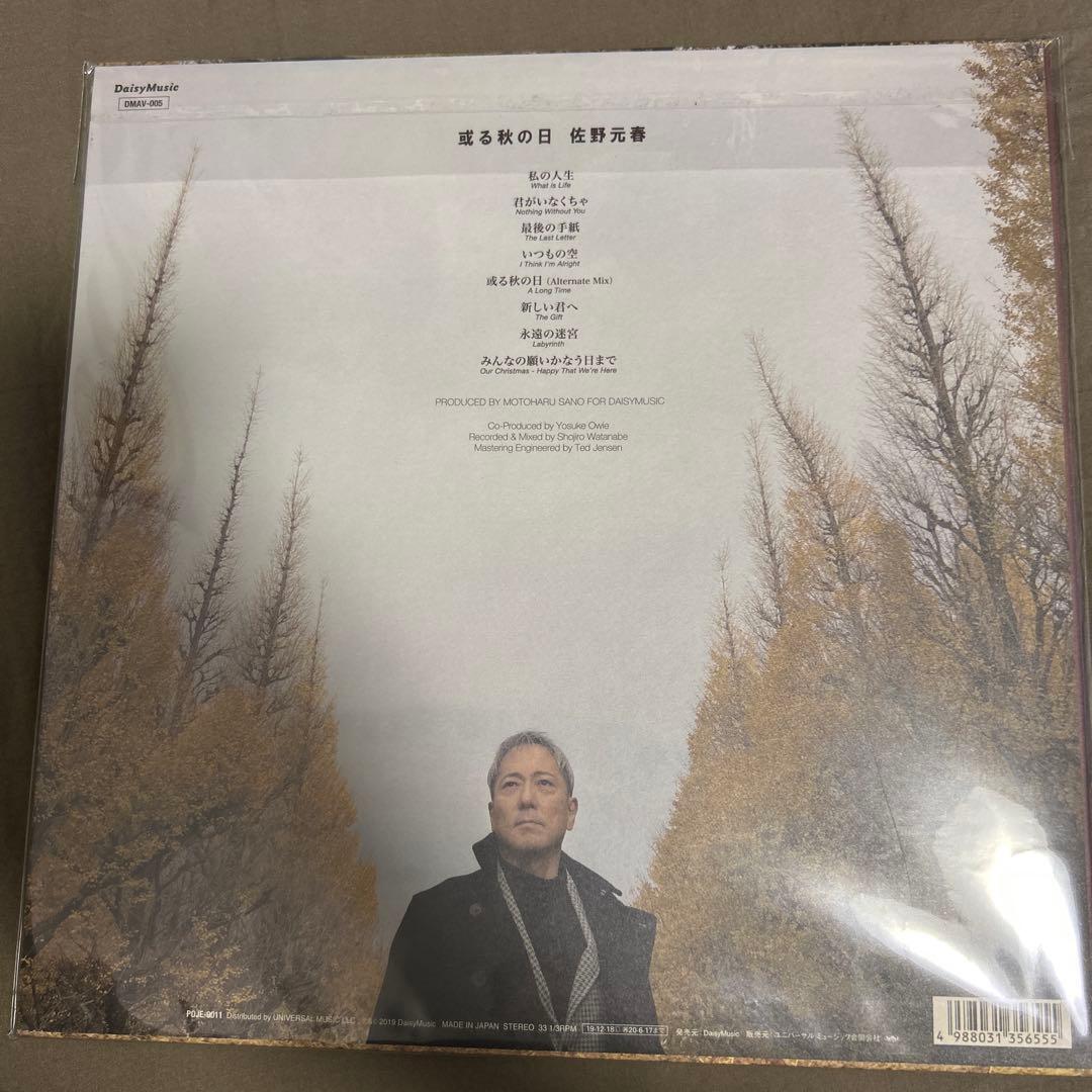 佐野元春 或る秋の日 レコード