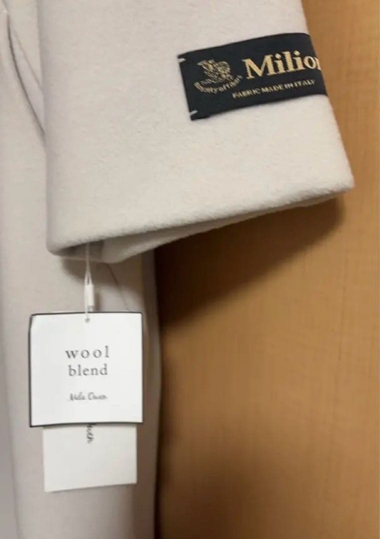 【新品・未使用・タグ付】ノーカラードルマンコートmilaowen ミラオーウェン