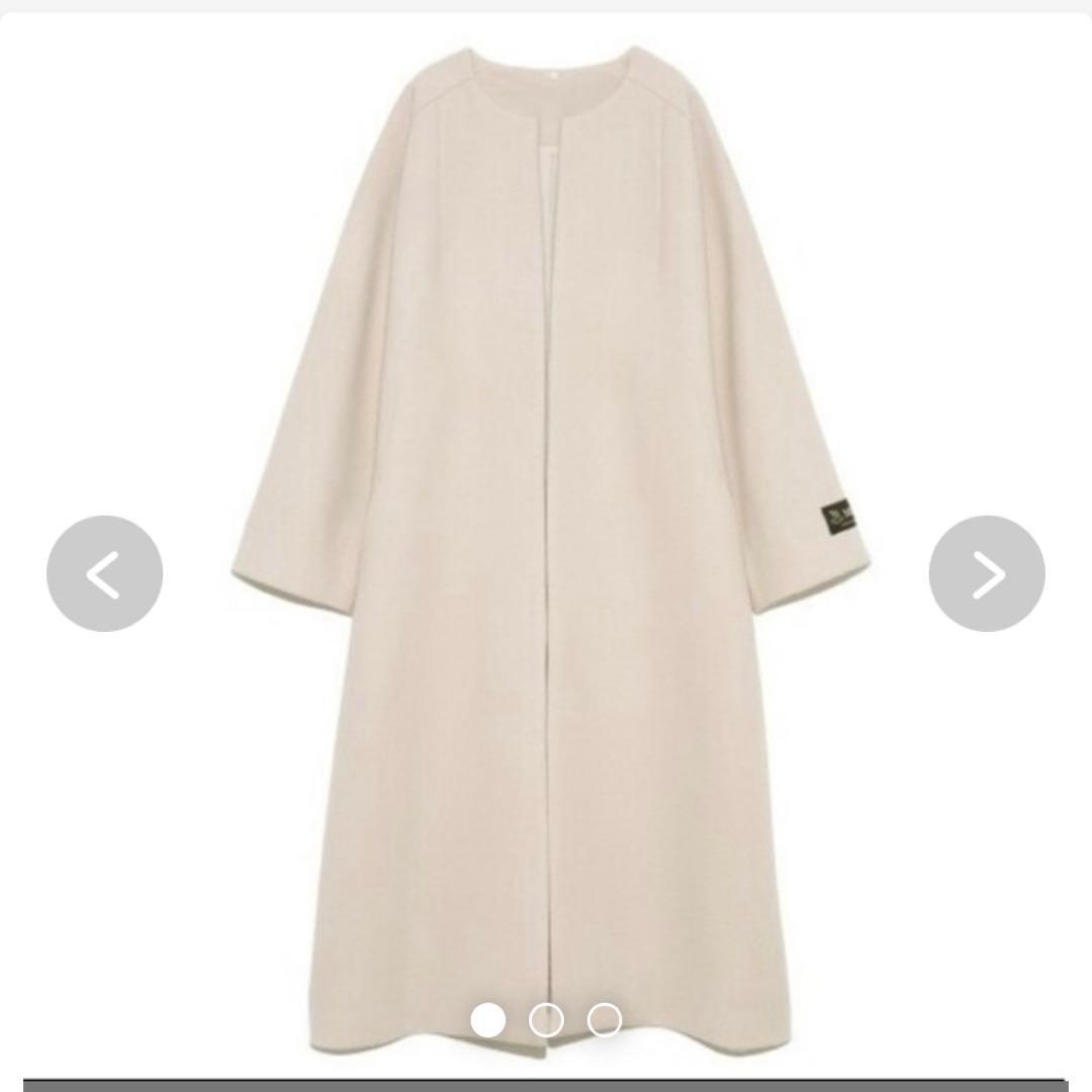 【新品・未使用・タグ付】ノーカラードルマンコートmilaowen ミラオーウェン