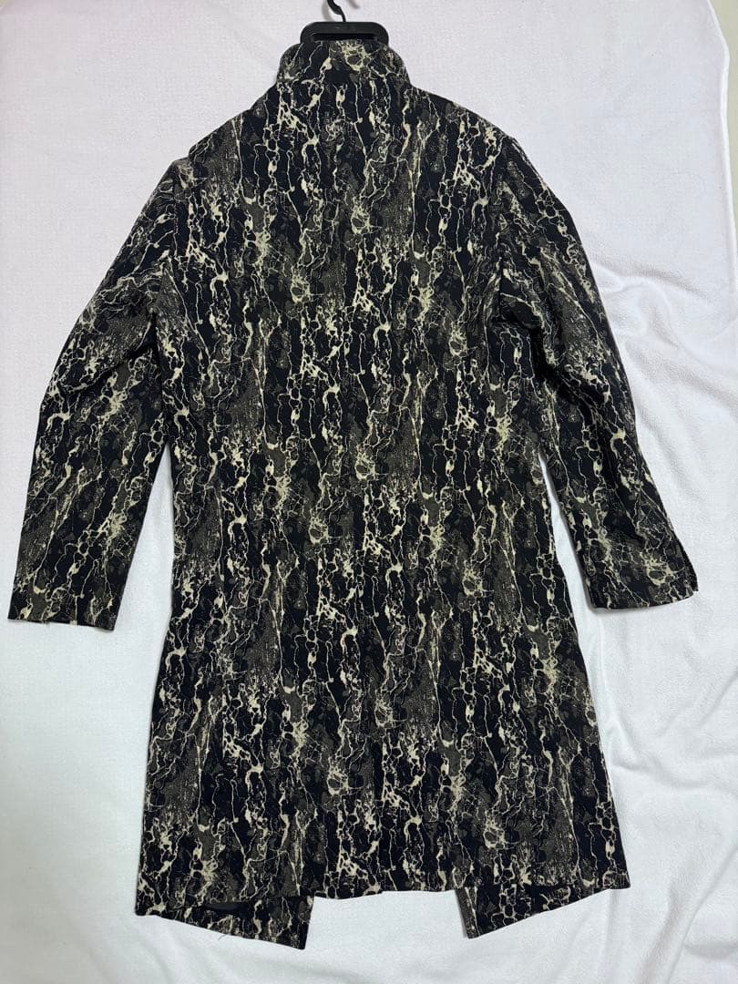 未使用 トルネードマート マーブルメタルジャカードコート チェスターコートＬL