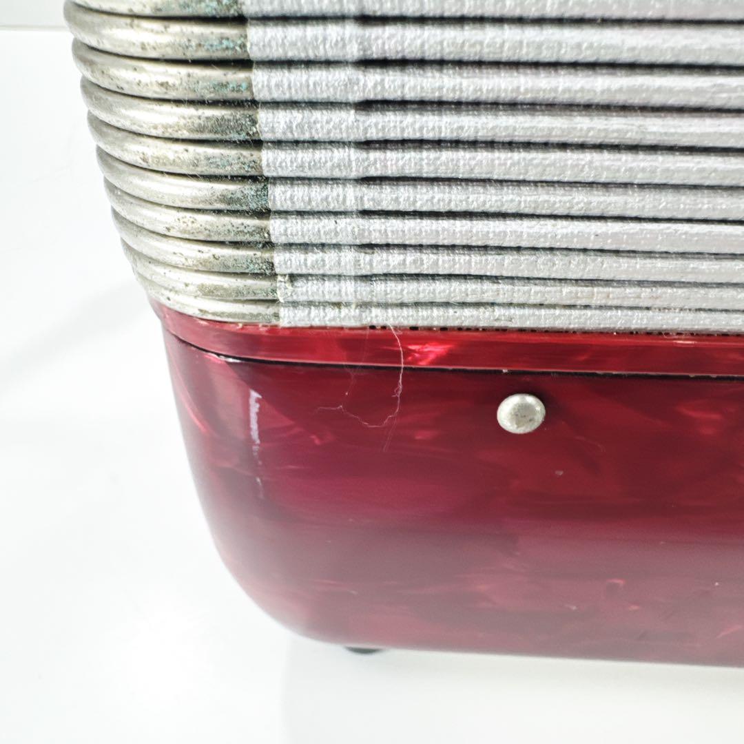 〚良品〛✦YAMAHA アコーディオン 25鍵盤 赤 ストラップ付 8905✦