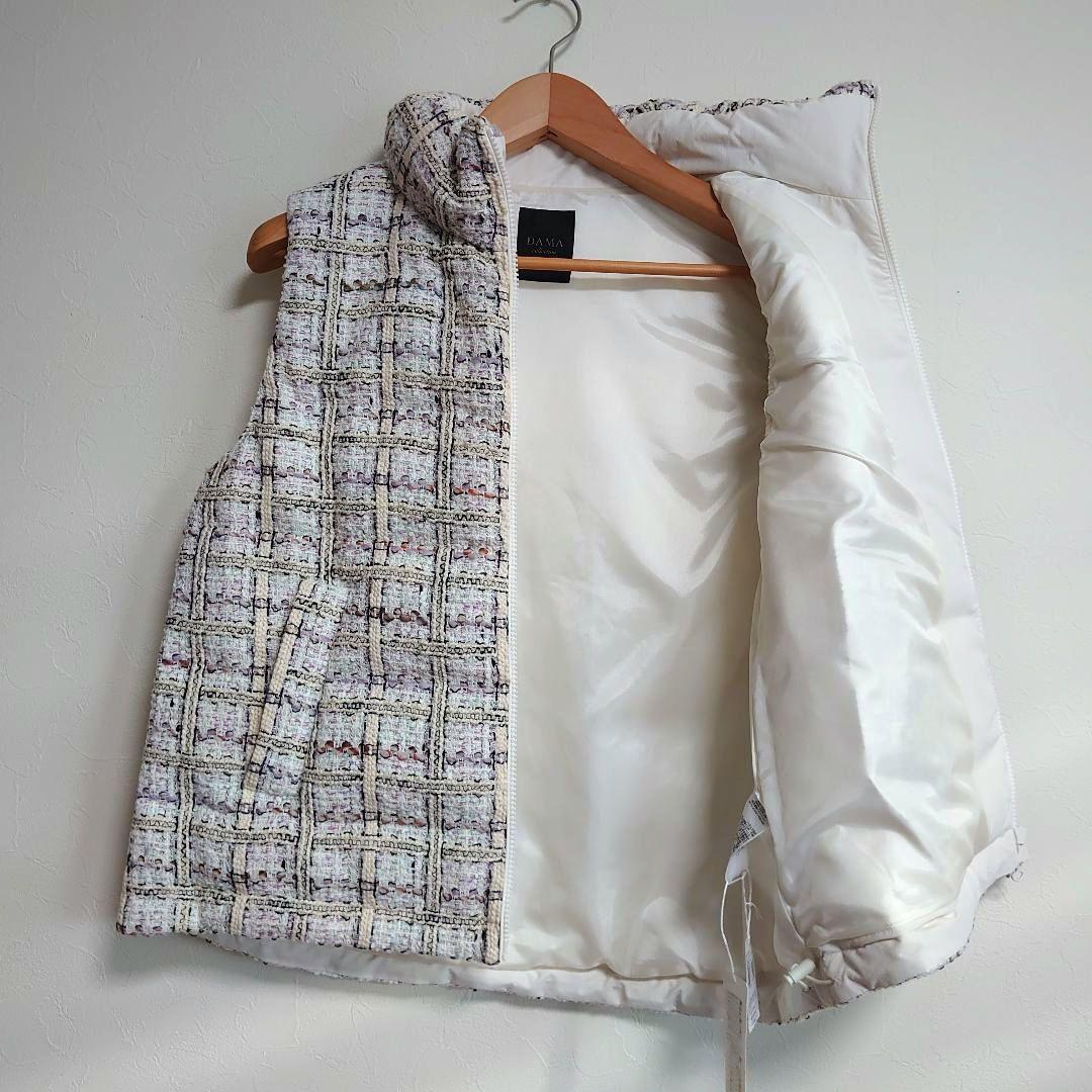 DAMAcollection マリア・ケント社 ファンシーツイード ダウンベスト