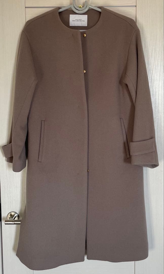 ド*.様 UNITED ARROWS ノーカラー コート