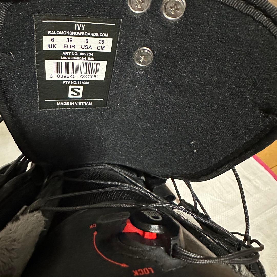 専用　使用8回 25cm SALOMON IVY サロモン スノーボードブーツ