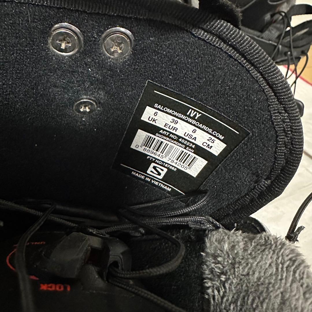 専用　使用8回 25cm SALOMON IVY サロモン スノーボードブーツ