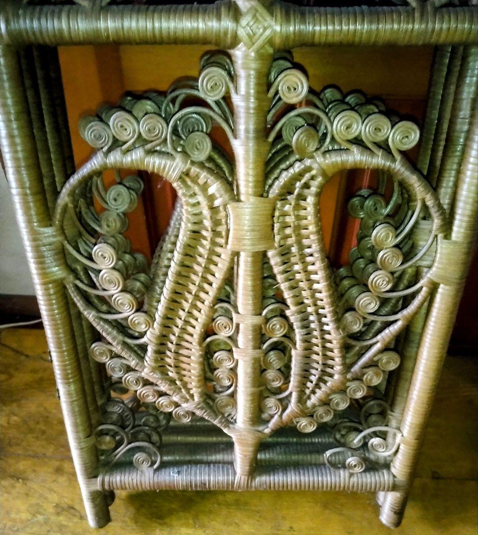 【昭和レトロ】藤ラタン製パーテーション間仕切り