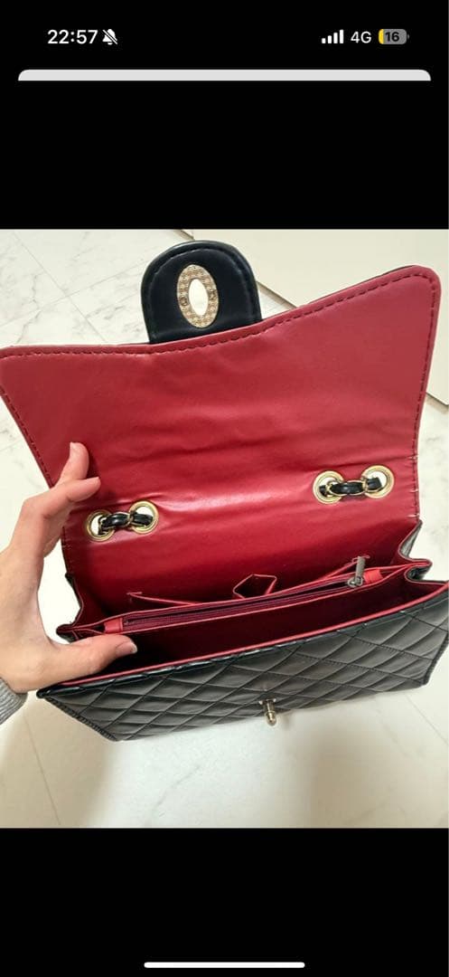 CHANEL ノベルティー キルティングショルダーバッグ