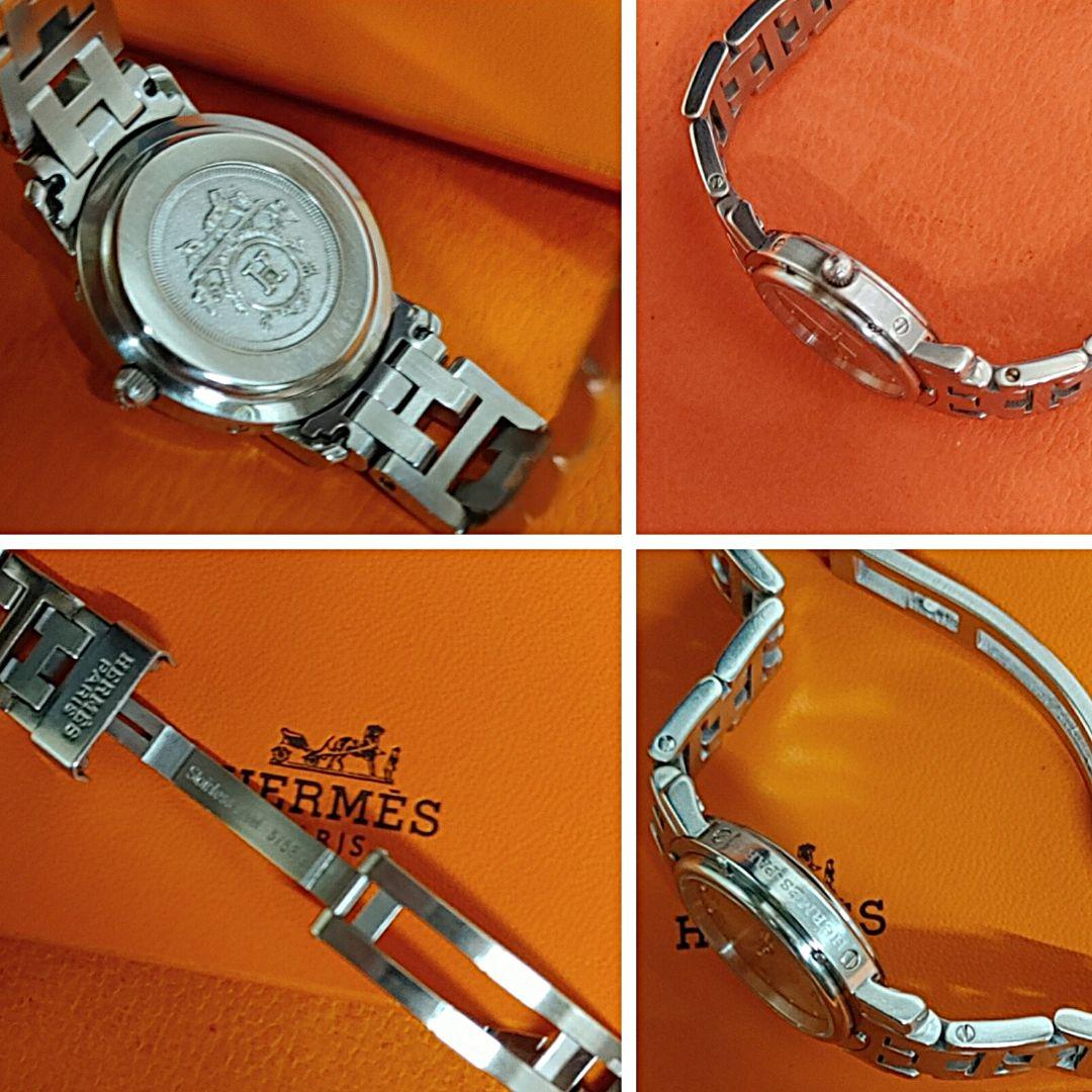 エルメス時計/極極極美品CL4.210/新品電池新品仕上げ正常稼働品/レディース