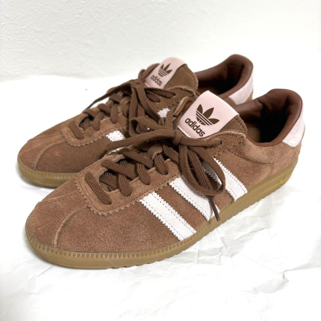 【値下げ】アディダス スニーカー バミューダ 24.5cm ブラウン スエード