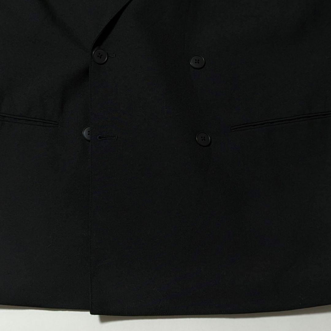 超高級★美品★スティーブンアラン　ダフルブレステッド　ジャケット　6B 黒　L