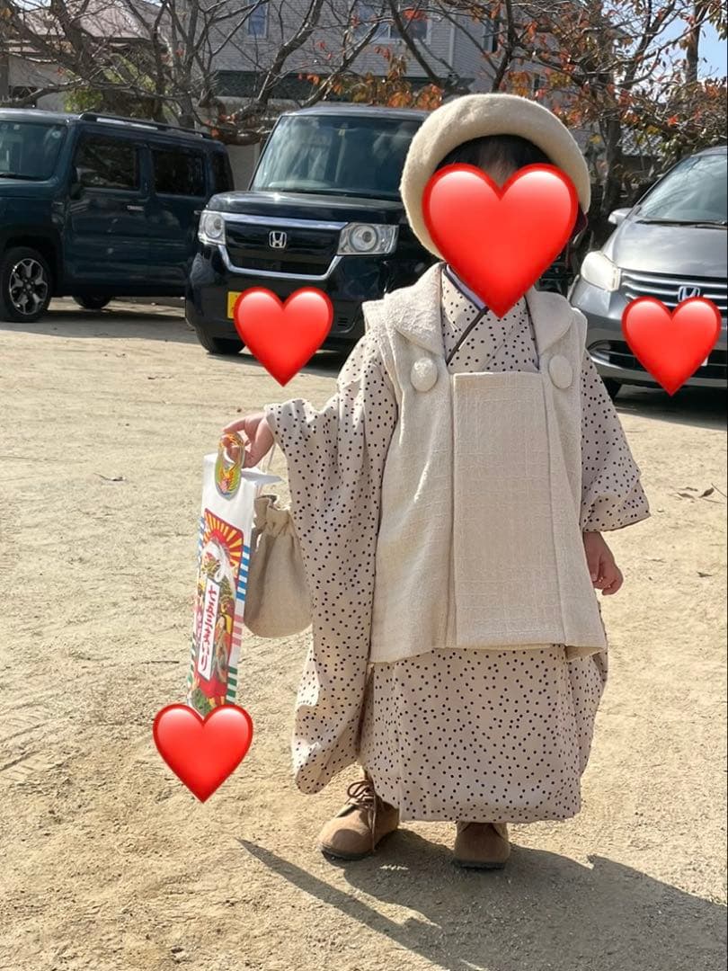 N atsu　七五三　被布　ハンドメイド