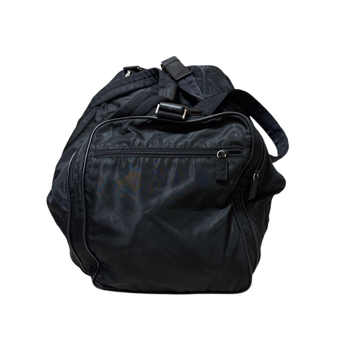 PRADA テスート サフィアーノ 2way ボストンバッグ ナイロン 黒