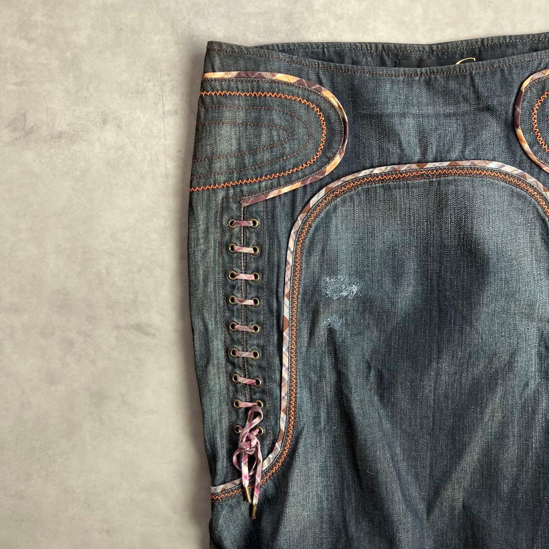 スカート 00s y2k archive just cavalli denim skirt
