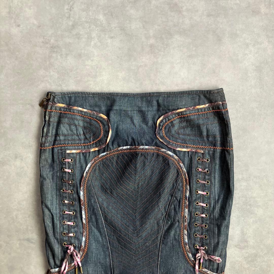 スカート 00s y2k archive just cavalli denim skirt