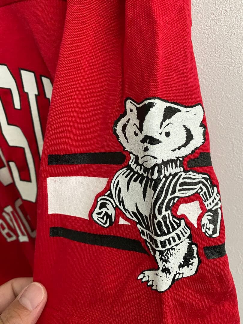 チャンピオン　ウィスコンシンバッジャーズ シャツ L フットボール　80s