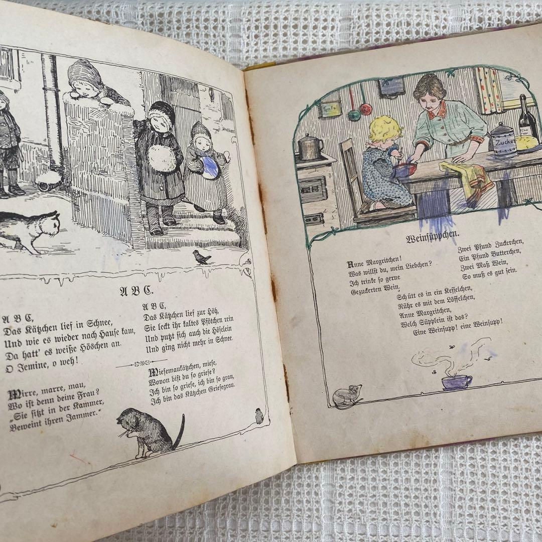 【難あり】1900年代初期　希少なドイツの絵本 pauli ebner 洋書