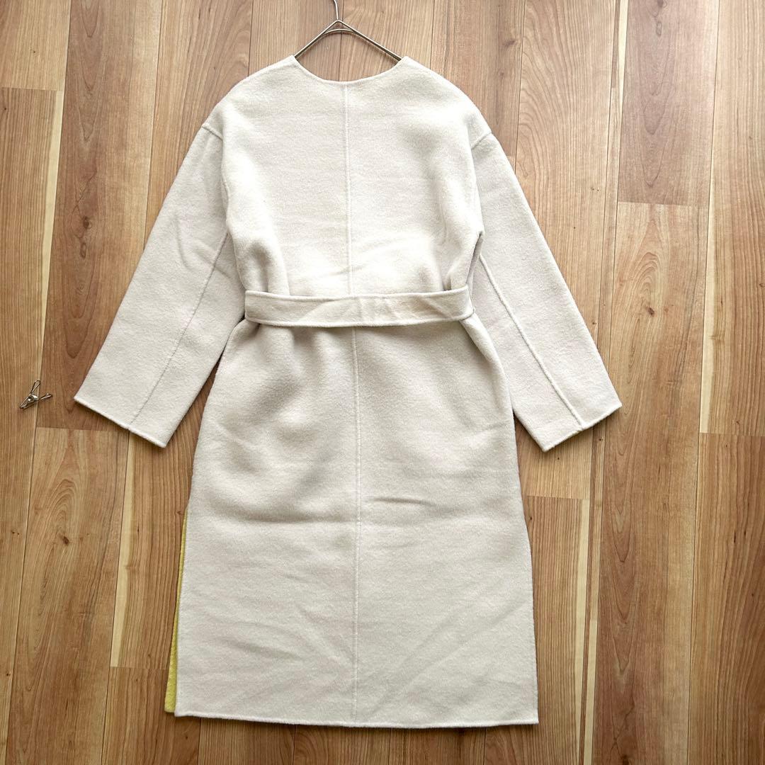 FRAY I.D✨ロイヤルジーロン リバーコート リバーシブル ノーカラーコート