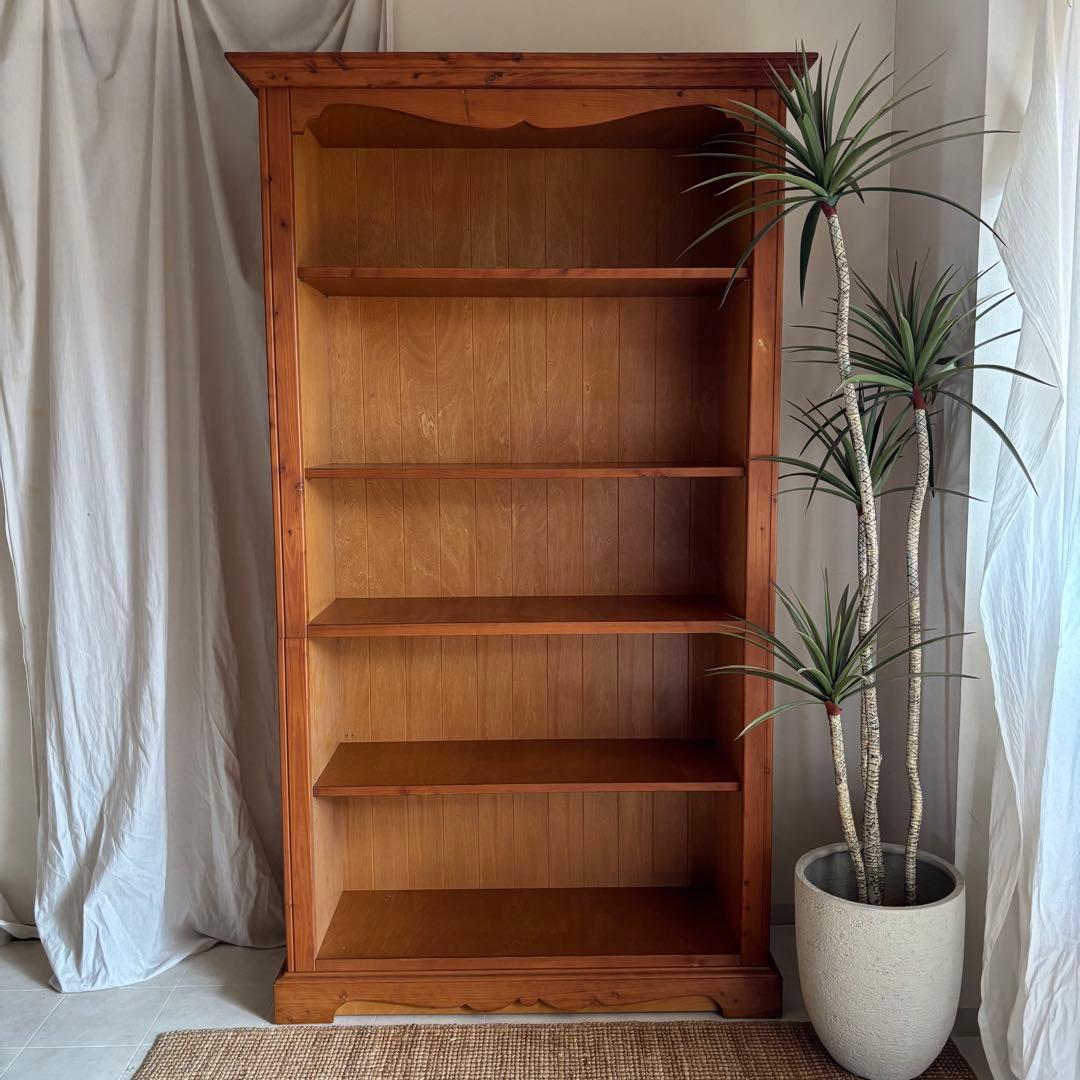 北欧　カントリー　本棚　シェルフ　飾り棚　パイン材　アンティーク　フレンチ