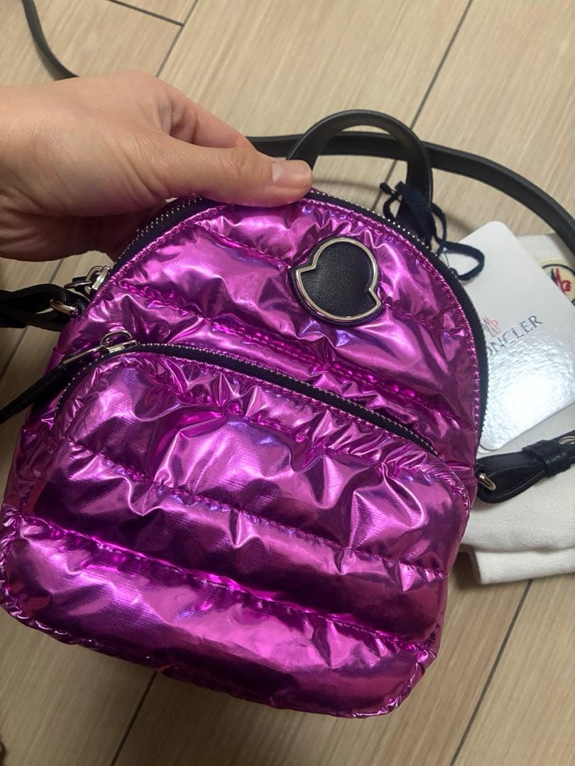 Yukko モンクレールピンク ナイロン ショルダーバッグ