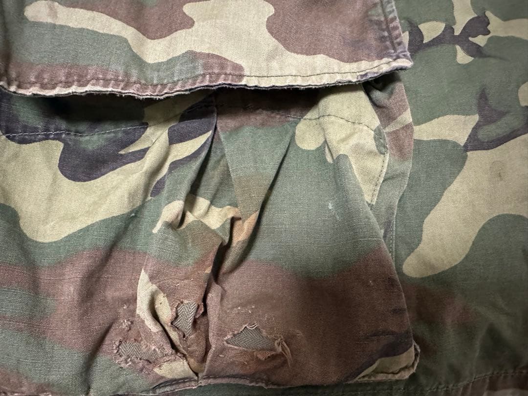 ジャングルファティーグ 3rdノンリップ ERDLリーフ カモ　Large