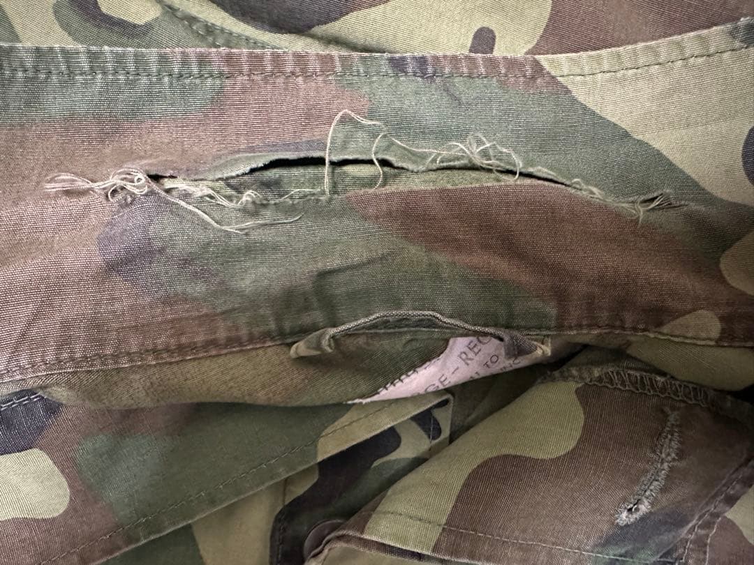 ジャングルファティーグ 3rdノンリップ ERDLリーフ カモ　Large