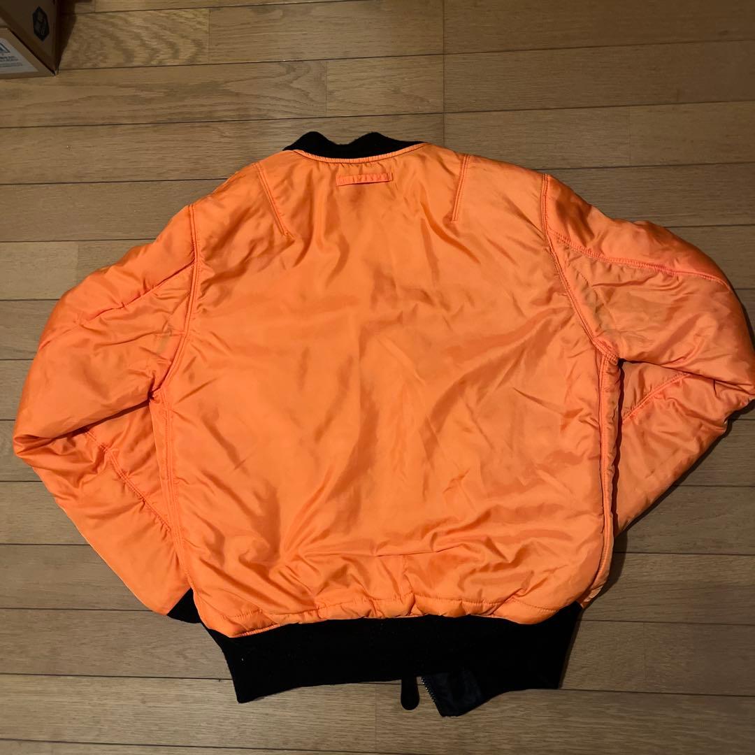 alphaMA-1 フライトジャケット ブラック リバーシブル