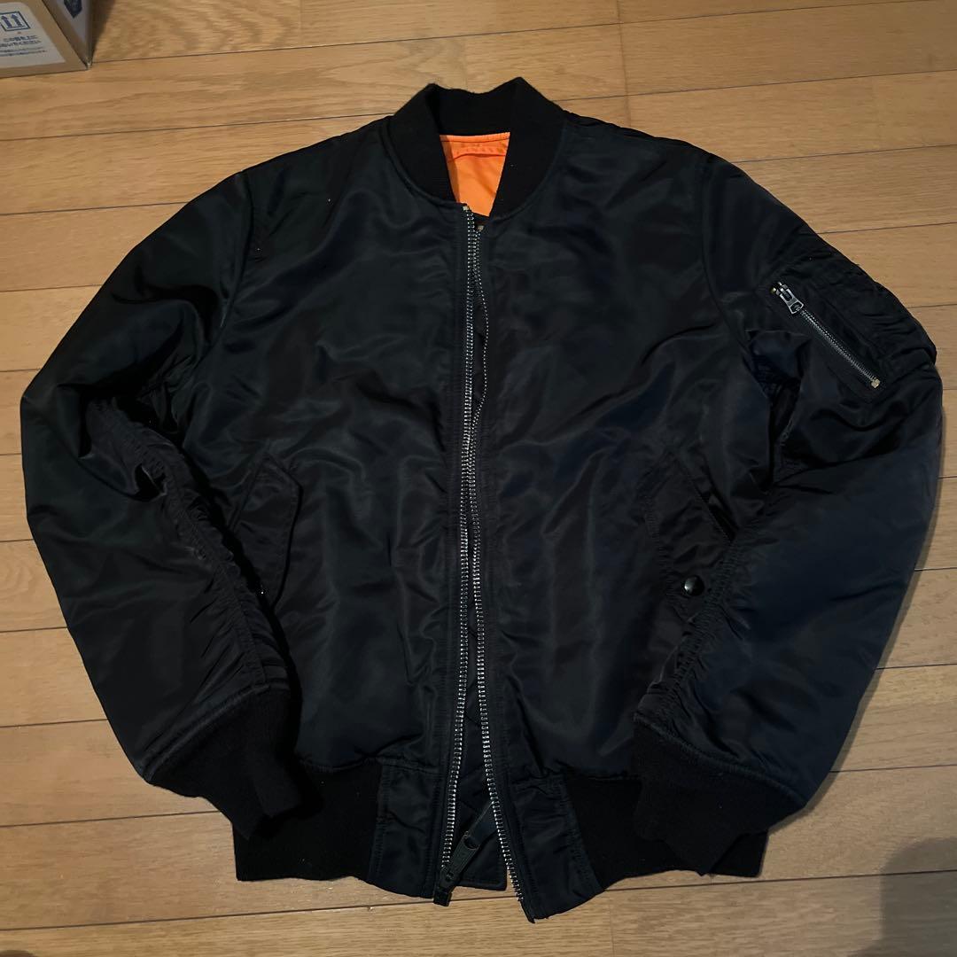 alphaMA-1 フライトジャケット ブラック リバーシブル