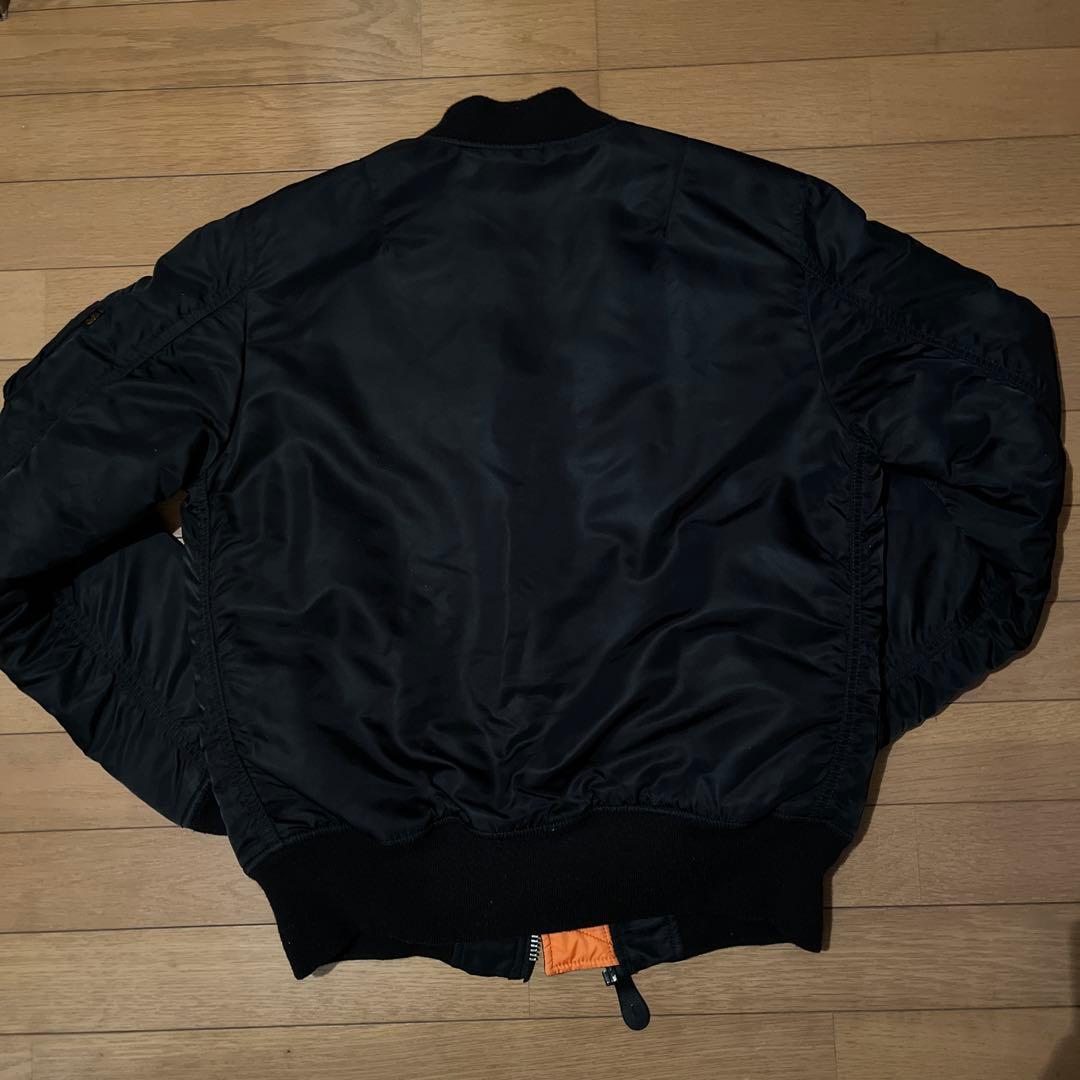 alphaMA-1 フライトジャケット ブラック リバーシブル