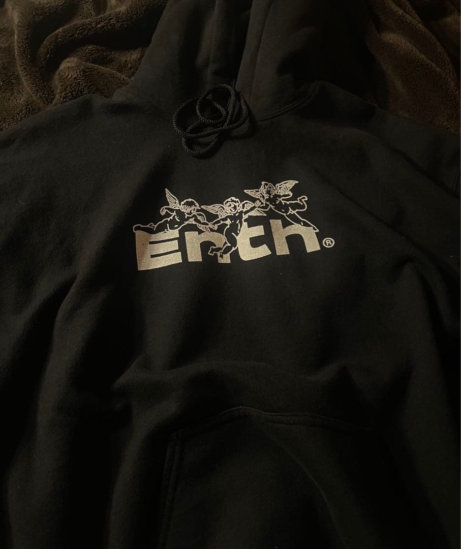 ENTH angel hoodie ブラック　Lサイズ