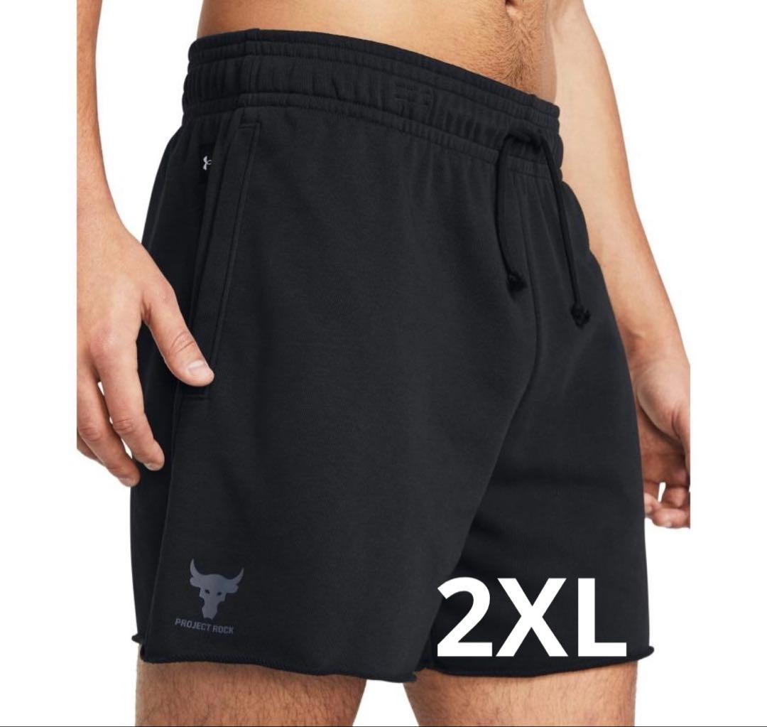 アンダーアーマー　プロジェクトロック　黒　ハーフパンツ　2XL 新品　未使用
