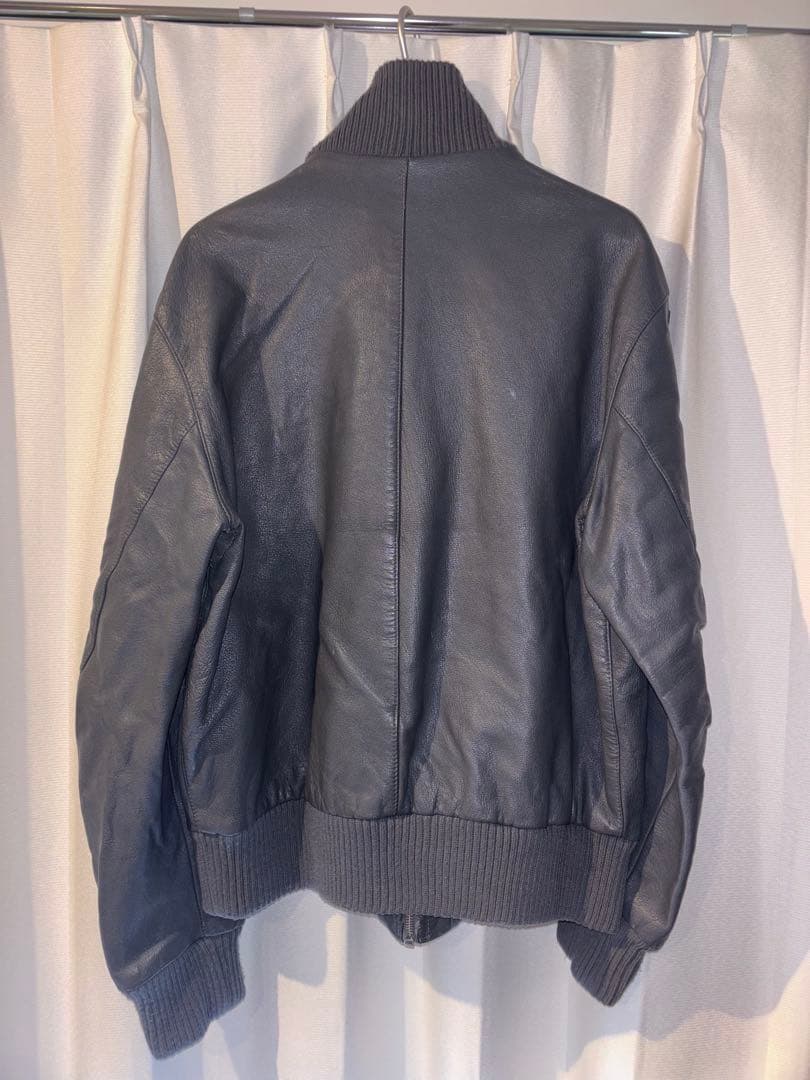 90s ドイツ軍 官給品 実物 空軍 レザー フライトジャケット 186/100