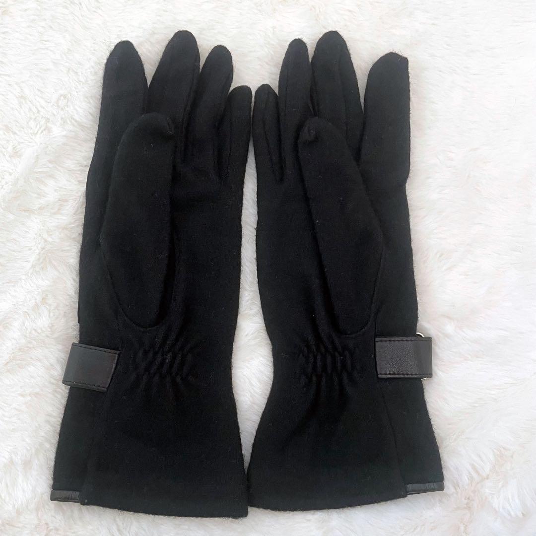 【極美品】Vivienne Westwood レザー 手袋 ブラック オーブ