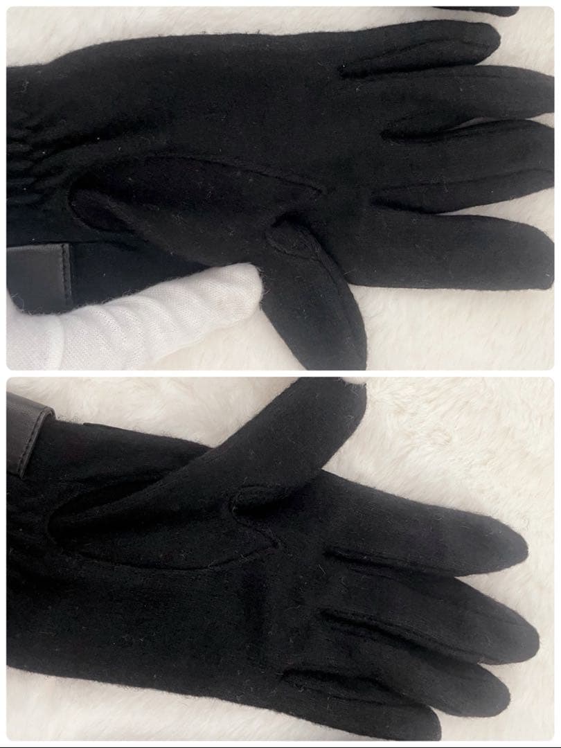 【極美品】Vivienne Westwood レザー 手袋 ブラック オーブ