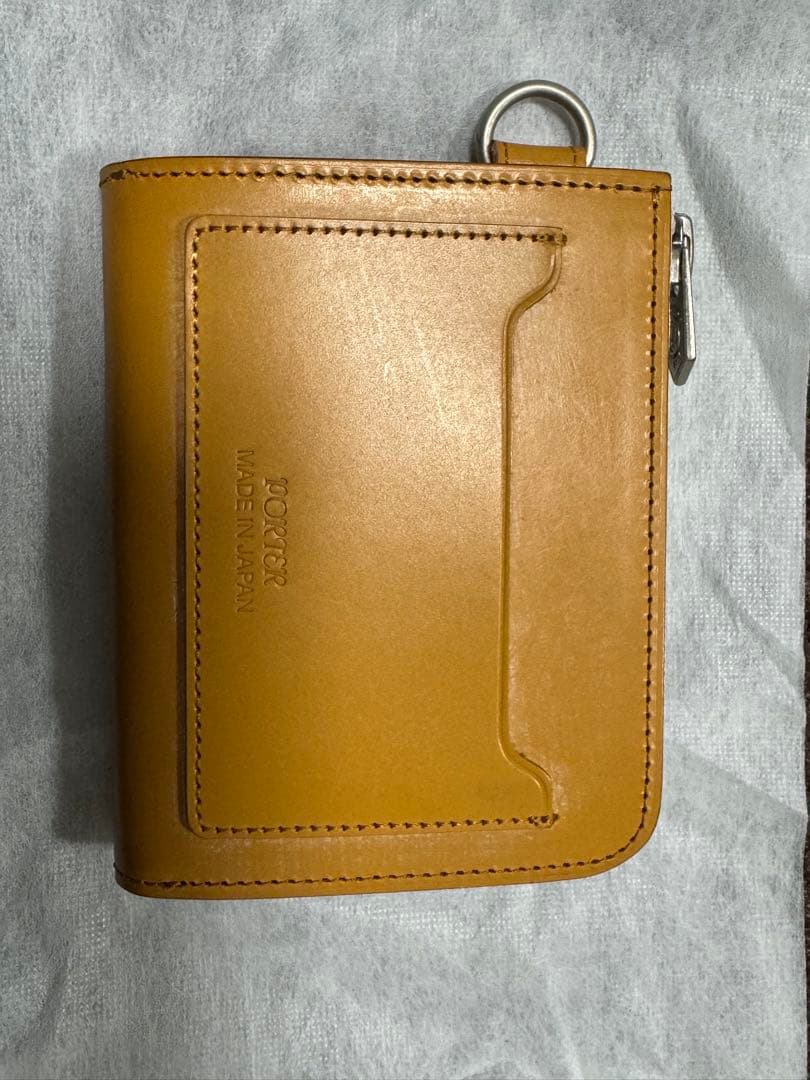 PORTER DUKE レザーウォレット キャメル PORTER 吉田