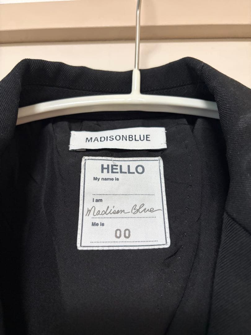 MADISONBLUE ブラック チェスターコート 00(XS)