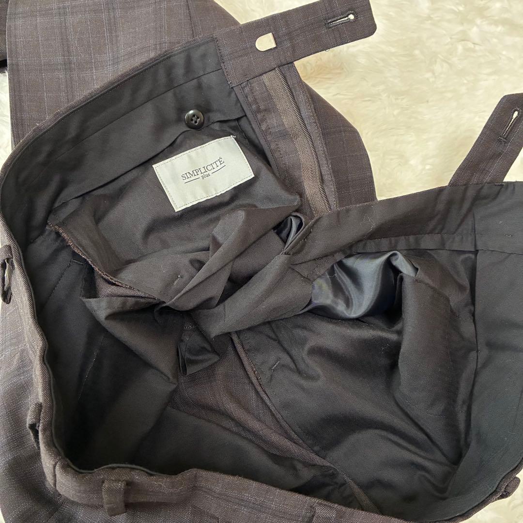 SIMPLICITY plus　ロロピアーナ　チェック　スーツ　セットアップ